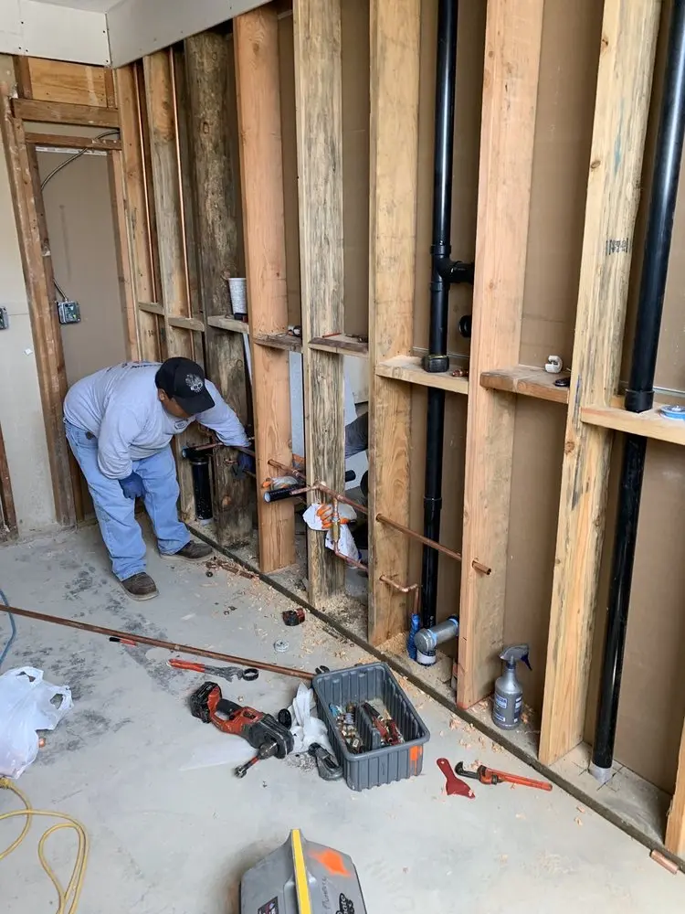 Commercial rough-in plumbing for Water Heater Replacement in College Station